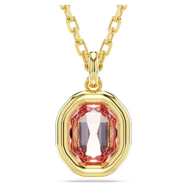 Pendentif Imber, Taille octogonale, Rose, Placage de ton or - Swarovski, 5682531