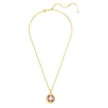 Pendentif Imber, Taille octogonale, Rose, Placage de ton or - Swarovski, 5682531