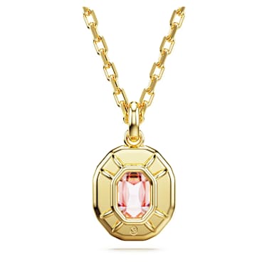 Pendentif Imber, Taille octogonale, Rose, Placage de ton or - Swarovski, 5682531