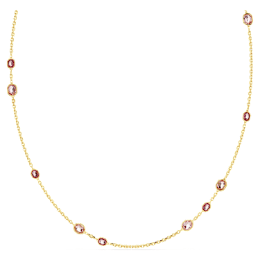 Imber 项链, 八角形切割, 长, 粉红色, 镀金色调 - Swarovski, 5682533