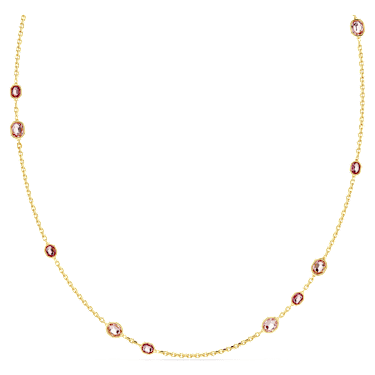 Sautoir Imber, Taille octogonale, Long, Rose, Placage de ton or - Swarovski, 5682533