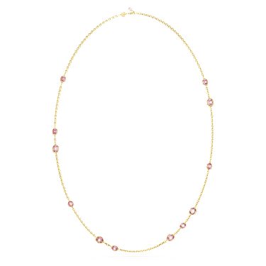 Sautoir Imber, Taille octogonale, Long, Rose, Placage de ton or - Swarovski, 5682533