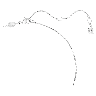 Alice in Wonderland 鏈墜, 撲克牌, 紅色, 鍍白金色 - Swarovski, 5682805