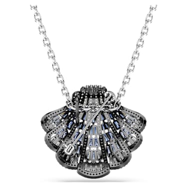 Idyllia 鏈墜和胸針, 貝殼, 長, 藍色, 多種金屬潤飾 - Swarovski, 5683032
