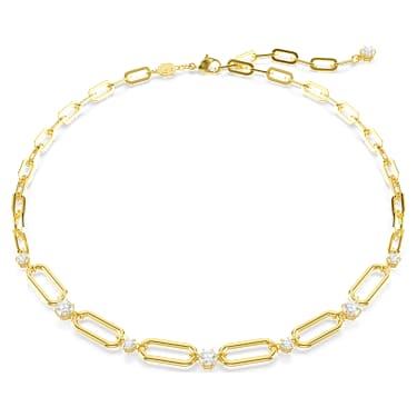 Constella Halsband, Vit, 18K guldfinish - Swarovski, 5683354