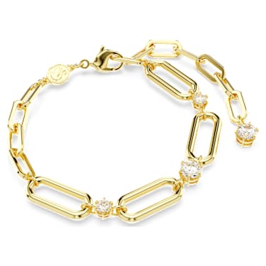Constella 手链, 白色, 金色饰面 - Swarovski, 5683359