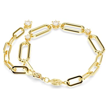 Constella 브레이슬릿, 화이트, 골드 톤 플래팅 - Swarovski, 5683359