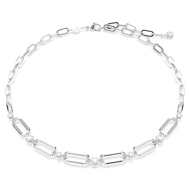 Constella 네크리스, 화이트, 로듐 플래팅 - Swarovski, 5683360