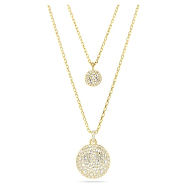 Pendentif multiple Sublima, Blanc, Placage de ton or - Swarovski, 5683442