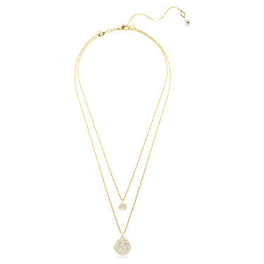 Pendentif multiple Sublima, Blanc, Placage de ton or - Swarovski, 5683442