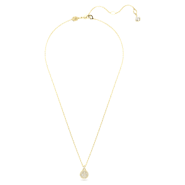 Sublima 鏈墜, 白色, 鍍金（金色飾面） - Swarovski, 5683443