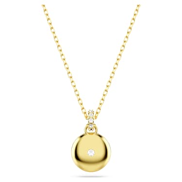 Obesek Sublima, Bel, V videzu 18-karatnega zlata - Swarovski, 5683443