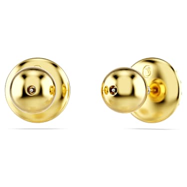Sublima 스터드 이어링, 화이트, 골드 톤 플래팅 - Swarovski, 5683444