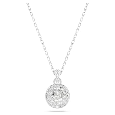 Sublima Kolye, Beyaz, Rodyum kaplama - Swarovski, 5683446