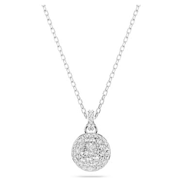 Sublima pendant, White, Rhodium plated - Swarovski, 5683446