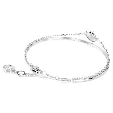 Sublima 手鐲, 白色, 鍍白金色 - Swarovski, 5683447