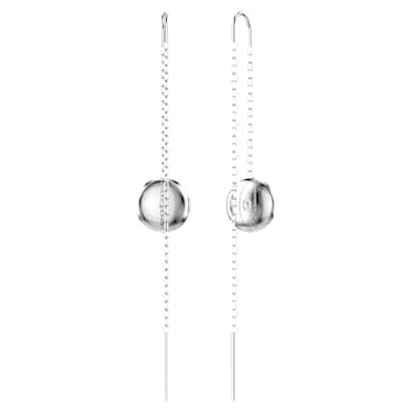 Sublima Drop-Ohrhänger, Weiß, Rhodiniert - Swarovski, 5683448