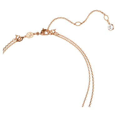 Vrstvený přívěsek Sublima, Bílá, Povrchová úprava z 18k růžového zlata - Swarovski, 5683449