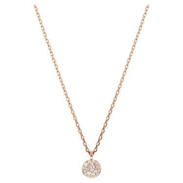 Pendente stratificato Sublima, Bianco, Finitura oro rosa 18K - Swarovski, 5683449