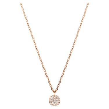 Sublima 레이어드 펜던트, 화이트, 로즈골드 톤 플래팅 - Swarovski, 5683449