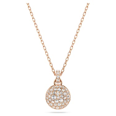 Sublima 鏈墜, 白色, 鍍金（玫瑰金色飾面） - Swarovski, 5683450