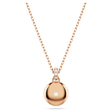 Sublima pendant, White, Rose gold-tone plated - Swarovski, 5683450