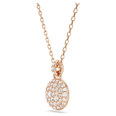 Conjunto Sublima, Blanco, Acabado en oro rosa de 18 quilates - Swarovski, 5683451