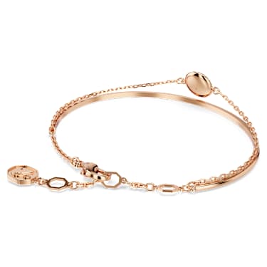 Bracciale rigido Sublima, Bianco, Finitura oro rosa 18K - Swarovski, 5683452