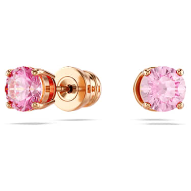 Idyllia 套装, 心形, 粉红色, 玫瑰金色饰面 - Swarovski, 5683574