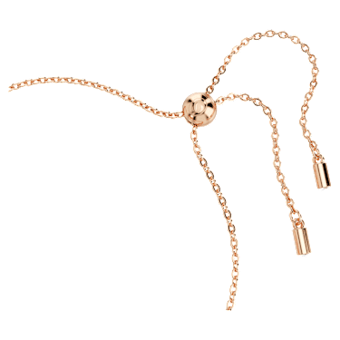 Idyllia bangle, Heart, Pink, 18K rose gold finish - Swarovski, 5683581