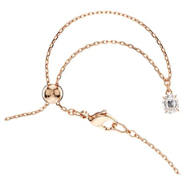Idyllia 链坠, 仿水晶珍珠, 心形, 粉红色, 镀玫瑰金色调 - Swarovski, 5683936