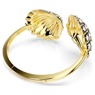 Idyllia Armreif, Muschel, Weiß, Goldlegierungsschicht - Swarovski, 5683943
