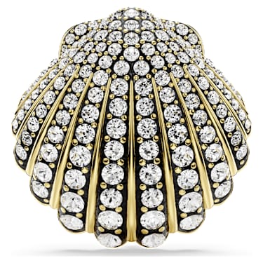 Idyllia brooch Shell White Gold tone plated