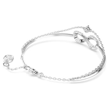 Swarovski Swarovski Infinity bracelet, Infinity and heart, White, Rhodium  plated 5524421 - Bradley Gough Diamonds