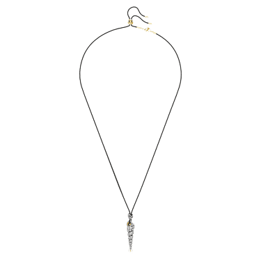 Colgante Idyllia, Talla redonda, Concha de mar, Blanco, Combinación de acabados metálicos - Swarovski, 5684083