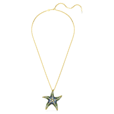 Idyllia ペンダント／ブローチ, クリスタルパール, ヒトデ, マルチカラー, ゴールドトーン・プレーティング | Swarovski