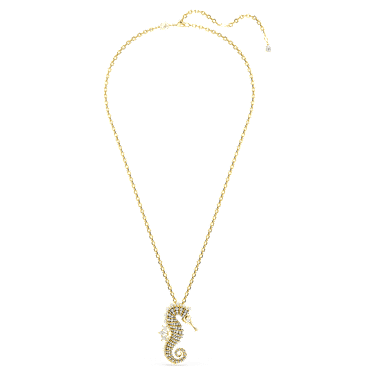 Pendentif Idyllia, Crystal pearls, Hippocampe, Rose, Laqué rose - Swarovski, 5684233