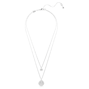 Pendentif multiple Sublima, Blanc, Métal rhodié - Swarovski, 5684244