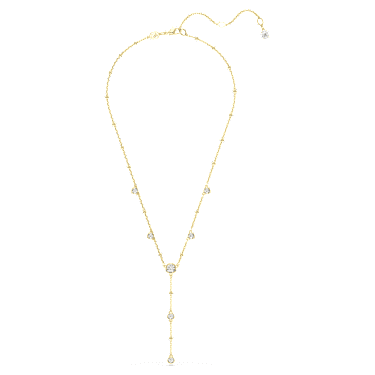 Naszyjnik Y Imber, Szlif okrągły, Biały, Wykończenie z 18-karatowego złota - Swarovski, 5684510