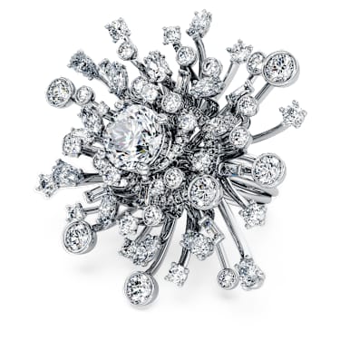 Anel Galaxy, Diamantes criados em laboratório 9.5 ct tw, Combinação de formatos, Ouro branco de 18 quilates - Swarovski, 5684703