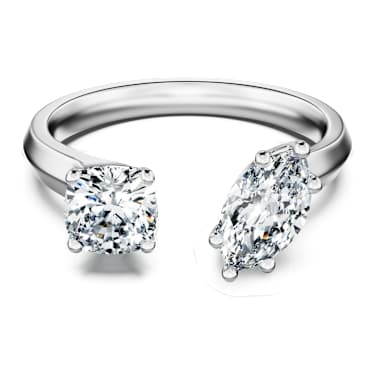 Bague ouverte Galaxy, Diamants créés en laboratoire 1 ct tw, Formes variées, Or blanc 14 carats - Swarovski, 5684713