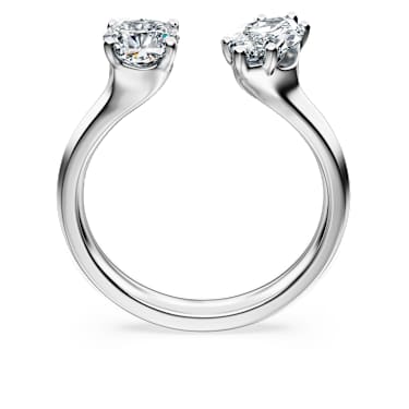 Bague ouverte Galaxy Diamants crees en laboratoire 1 ct tw Tailles variees Or blanc 14 carats