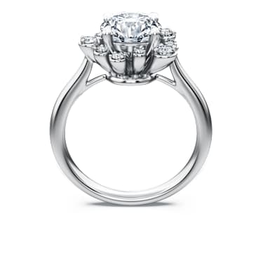 Galaxy ring, Lab-grown diamonds 2 ct tw, Round cut, 14K white gold - Swarovski, 5684739
