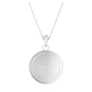 I LOVE NY pendant, White, Rhodium plated - Swarovski, 5685641