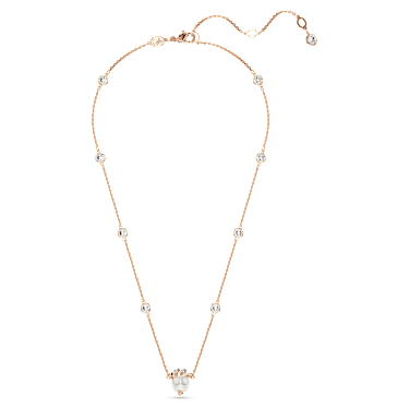 Pendente Dragon & Phoenix, Crystal pearls, Artiglio di drago, Bianco, Placcato color oro rosa - Swarovski, 5685774