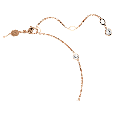 Dragon & Phoenix pendant, Crystal pearls, Dragon’s claw, White, Rose gold-tone plated - Swarovski, 5685774