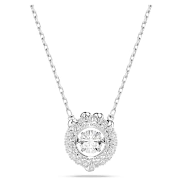 Pendente Dragon & Phoenix, Artiglio di drago, Bianco, Placcato rodio - Swarovski, 5686320