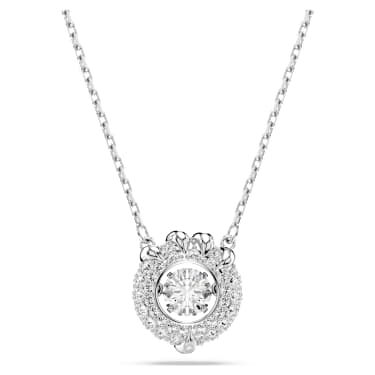 Pendente Dragon & Phoenix, Artiglio di drago, Bianco, Placcato rodio - Swarovski, 5686320