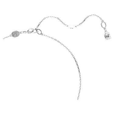 Dragon & Phoenix pendant, Dragon’s claw, White, Rhodium plated - Swarovski, 5686320