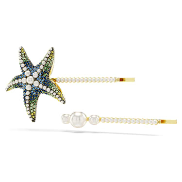 Forcina Idyllia, Set (2), Crystal Pearl, Stella marina, Multicolore, Placcato color oro - Swarovski, 5686438
